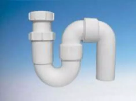 Сифон трубный Р/S-образный, 2"х50мм без выпуска, неразборный