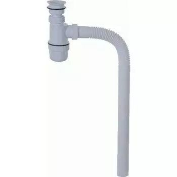 Сифон Вир Пласт 30980112 1.1/2" пластиковый выпуск, с гибкой трубой 40 мм