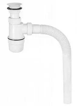 Сифон Вир Пласт 30980114 1.1/2" с гибкой трубой 40 мм нержавеющий