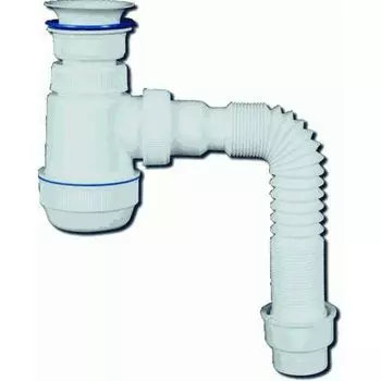 Сифон Вир Пласт Мини Элит 30986710 пластиковый выпуск, гофра 40/50