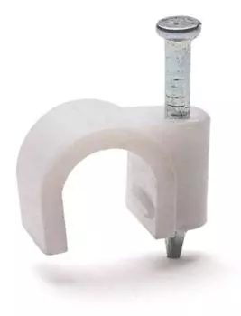 Скоба 10мм круглая пластиковая