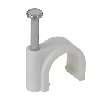 Скоба Эра Б0038895 10 мм круглая пластиковая, 50 шт