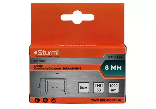 Скобы для степлера Sturm!
