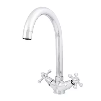 Смеситель для кухни Mix&Fix Соффрон 7405-02 двухрычажный, хром