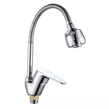 Смеситель для кухни Ростовская мануфактура B8282-10F-SE025 гибкий излив, хром