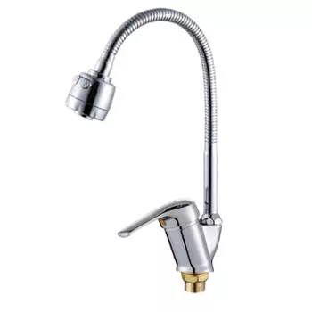 Смеситель для кухни Ростовская мануфактура RMS SL50-016F с гибким изливом, хром