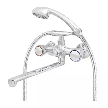 Смеситель для ванны с душем Mix&Fix Петит 1407-03 двухрычажный, хром