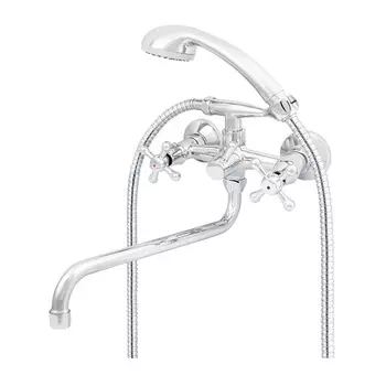 Смеситель для ванны с душем Mix&Fix Соффрон 7401-04 двухрычажный, хром
