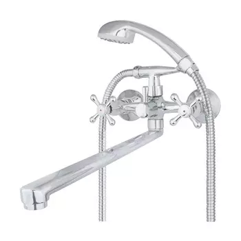 Смеситель для ванны с душем Mix&Fix Соффрон 7401-01 двухрычажный, хром