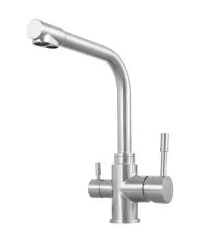 Смеситель для кухни Lemark Expert LM5061S с подключением к фильтру, нержавеющая сталь