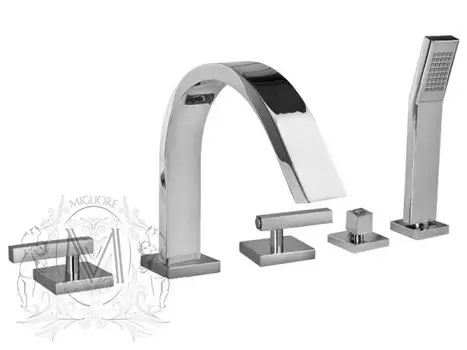 Смеситель на борт ванны на 5 отверстий MIGLIORE