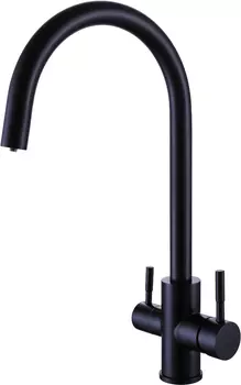 Смеситель для кухни Olive'S Balear 13445BLB с подключением фильтра, черный