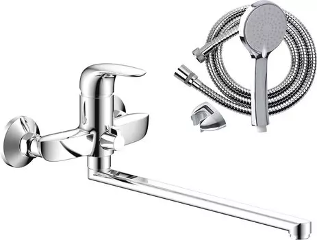 Смеситель для ванны с душем Olive'S Castilla 07221CS с длинным изливом, хром