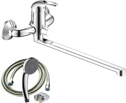 Смеситель для ванны с душем Olive'S Vega 12221VE с длинным изливом, хром