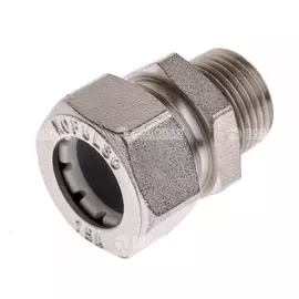 Соединитель 15х1/2" НР никель