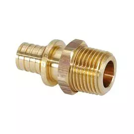 Соединитель 16х1/2" НР без гильз, латунь