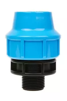 Соединитель Джилекс ПНД 40х1" НР, пластик