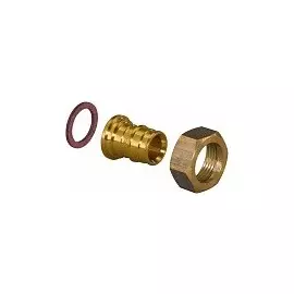 Соединитель латунь 25х3/4" с накидной гайкой 10бар, t-95*C