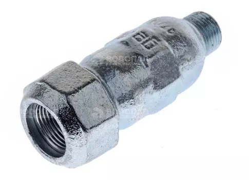 Соединитель обжим (АК) 1/2" НР, 10бар, t-80*C, оцинкованный чугун (19,7-21,8мм)