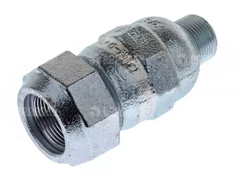 Соединитель обжим (АК) 3/4" НР, 10бар, t-80*C, оцинкованный чугун (24,6-27,3мм)