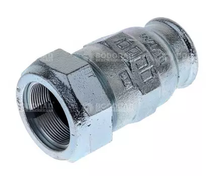 Соединитель обжим (IК) 1.1/4" ВР, 10бар, t-80*C, оцинкованный чугун (40,0-42,9мм0