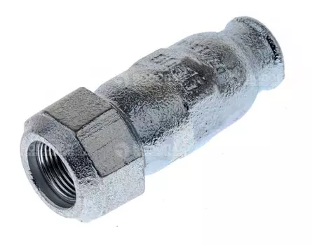 Соединитель обжим (IК) 1/2" ВР, 10бар, t-80*C, оцинкованный чугун (19,7-21,8мм)