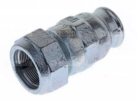 Соединитель обжим (IК) 2" ВР, 10бар, t-80*C, оцинкованный чугун (59,7-63,6мм)