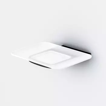 Стеклянная мыльница с настенным держателем AM.PM