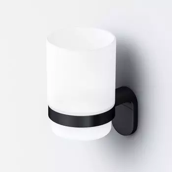 Стеклянный стакан с настенным держателем AM.PM