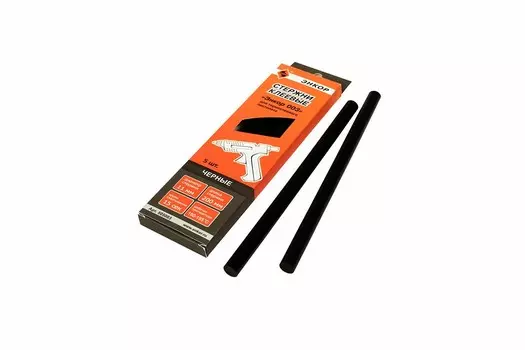 Стержень клеевой Энкор 003, 505003 11х200 мм 5 шт черный