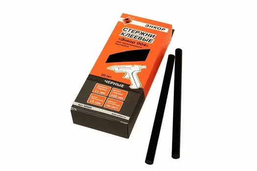 Стержень клеевой Энкор 004, 505004 11х200 мм 20 шт черный