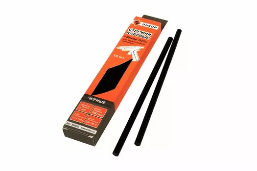 Стержень клеевой Энкорсм 022, 505022 7х200 мм 10 шт черный