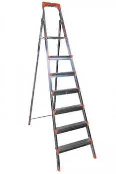 Стремянка Энкор 69674 стальная оцинкованная 7 ступеней