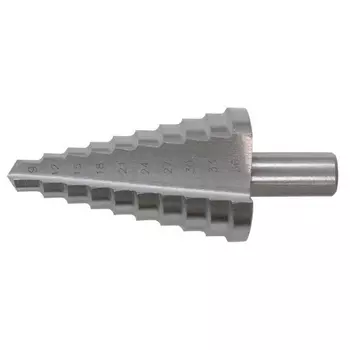 Сверло Курс 36404 ступенчатое HSS по металлу, 9 ступеней, 9-36 мм