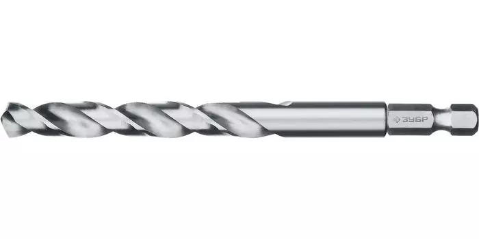 Сверло по металлу Зубр ПРОФ-А 29623-10 с шестигранным хвостовиком, сталь Р6М5, класс А 10.0х133мм