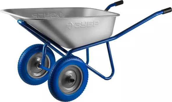 Тачка Зубр ПТ-300 39911_z01 строительная двухколесная, 240 кг