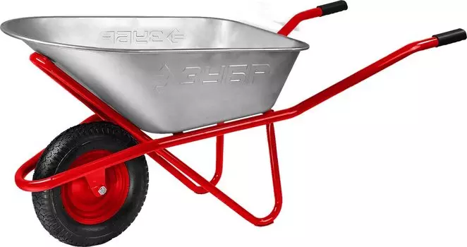 Тачка Зубр Т-12 39960 строительная одноколесная, 180 кг