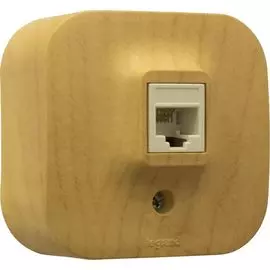 Телефонная розетка RJ11 - Quteo IP 20 - Дерево