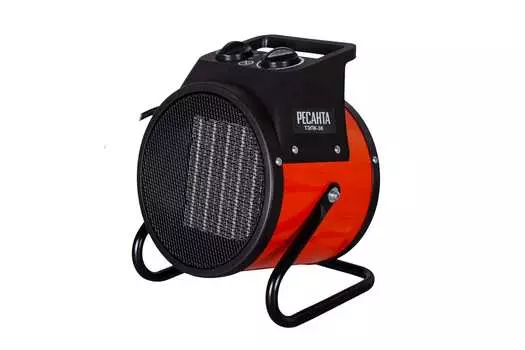 Тепловая пушка Ресанта ТЭПК-3K 67/1/41 электрическая, круглый корпус, 3000 Вт, механическое управление