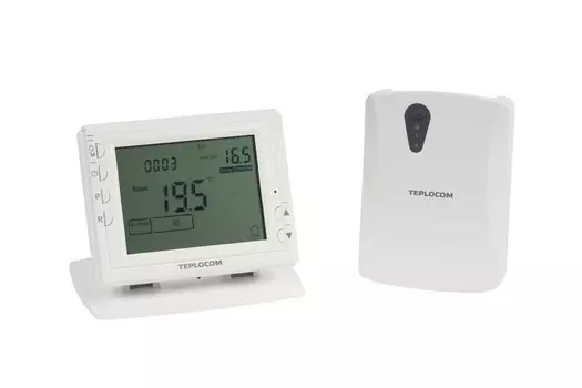 Термостат Бастион TEPLOCOM TS-Prog-2AA/3A-RF, 915, беспроводной программируемый комнатный 250 В, 3 А
