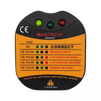 Тестер розеток Mastech