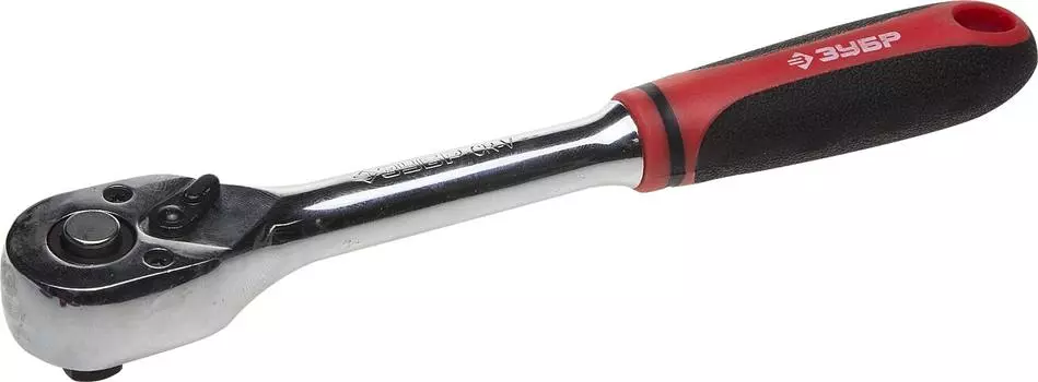 Трещотка для торцовых головок Зубр Мастер 27736-1/4 Сr-V сталь, 72 зубца, 1/4"