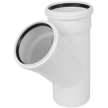Тройник D110х110х45* полипропилен (белый)