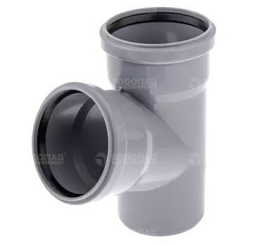 Тройник D110х110х67* полипропилен (серый)