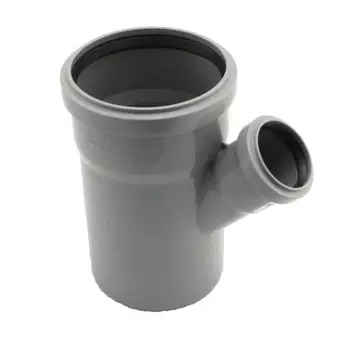 Тройник D110х50х45* полипропилен (серый)
