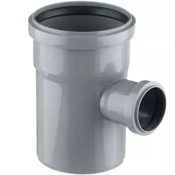 Тройник D110х50х87* полипропилен (серый)