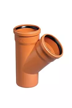 Тройник D110x110х45* поливинилхлорид (рыжий)