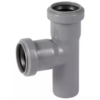 Тройник D50х40х87* полипропилен (серый)