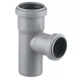 Тройник D50х50х67* полипропилен (серый)