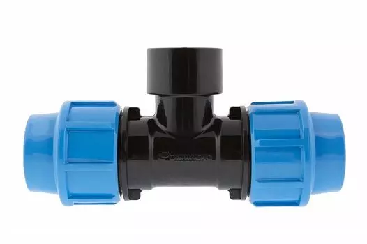 Тройник Джилекс ПНД 32х1" ВР, пластик